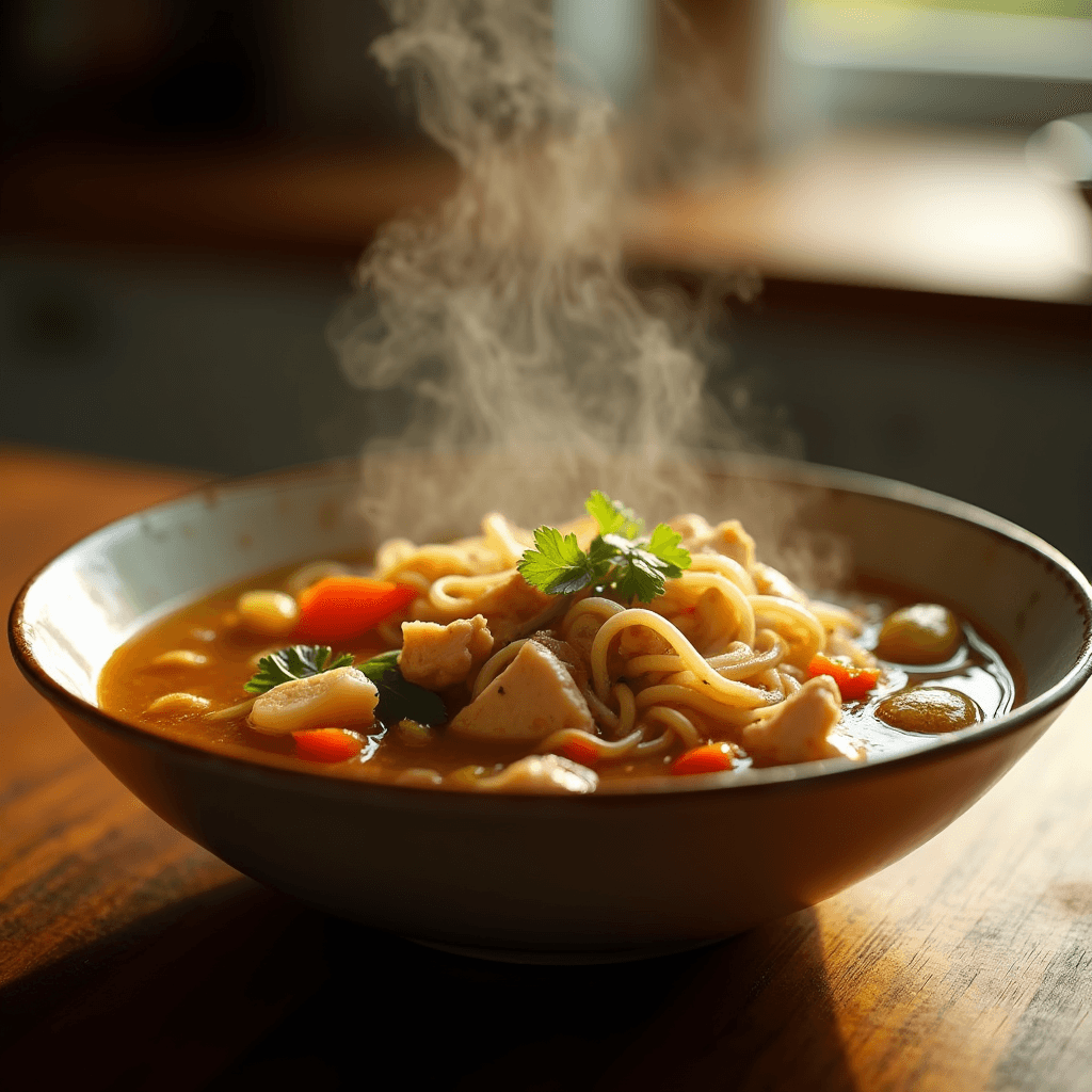 Homemade Chicken Noodles Recipe