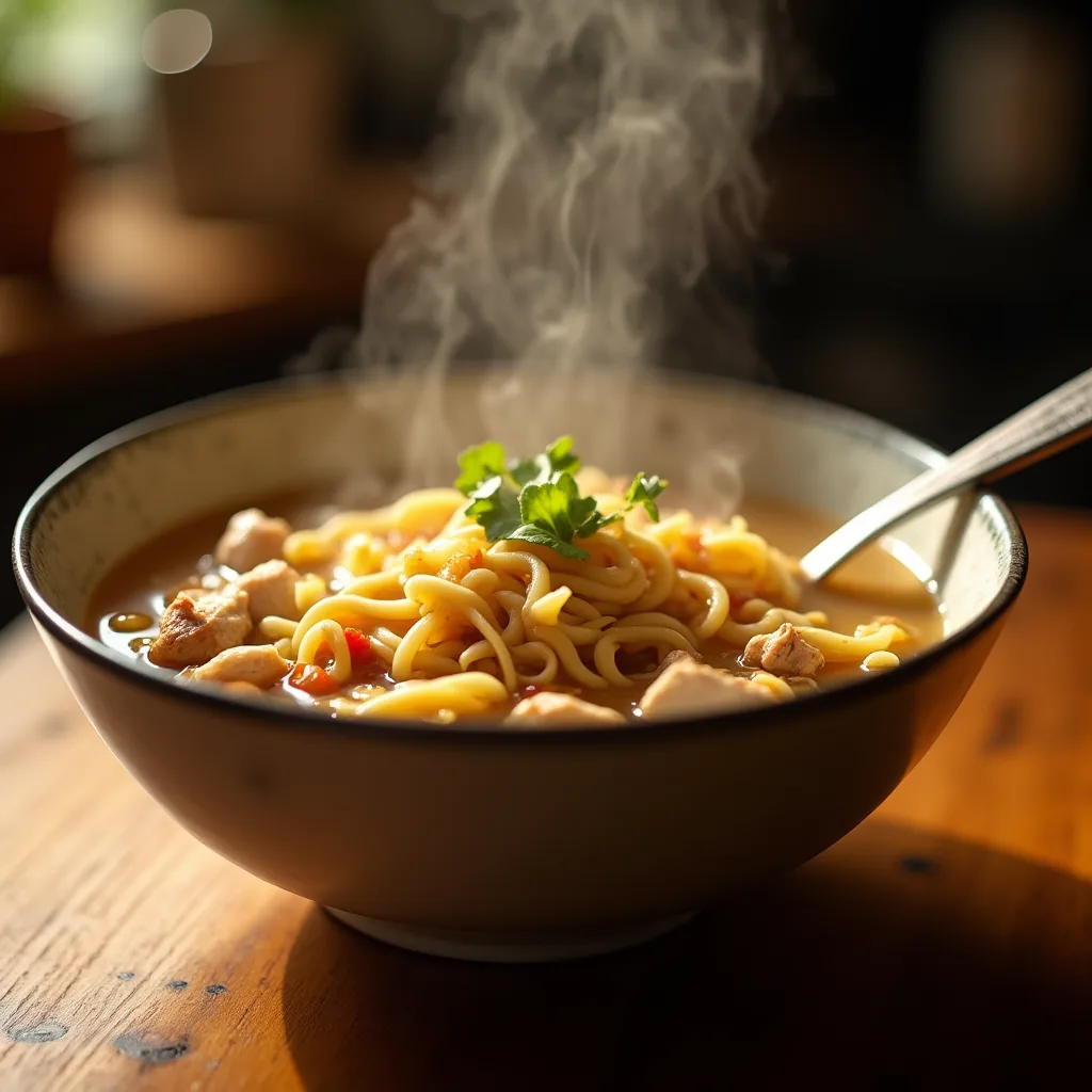 Easy chicken noodles recipe
