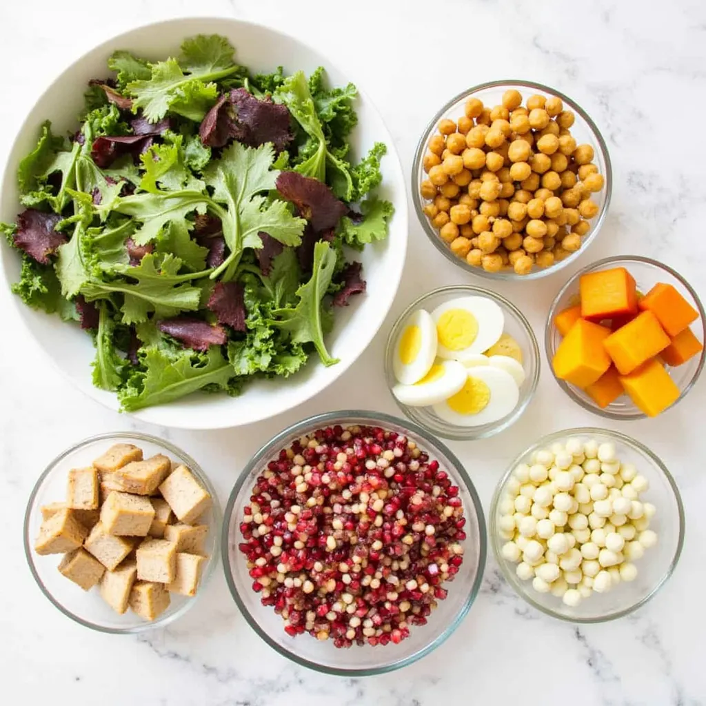 Salad with Protein and Seasonal Ingredients