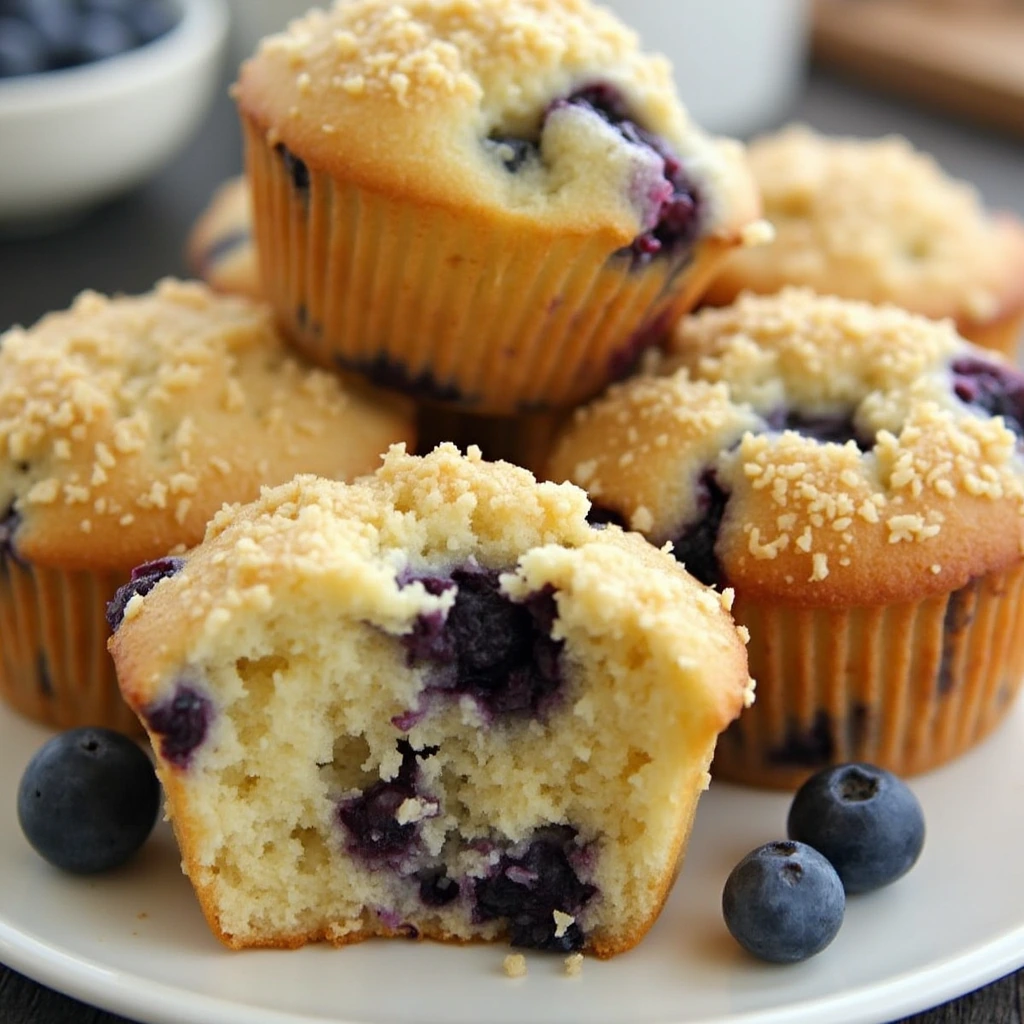 old fashioned blueberry muffins