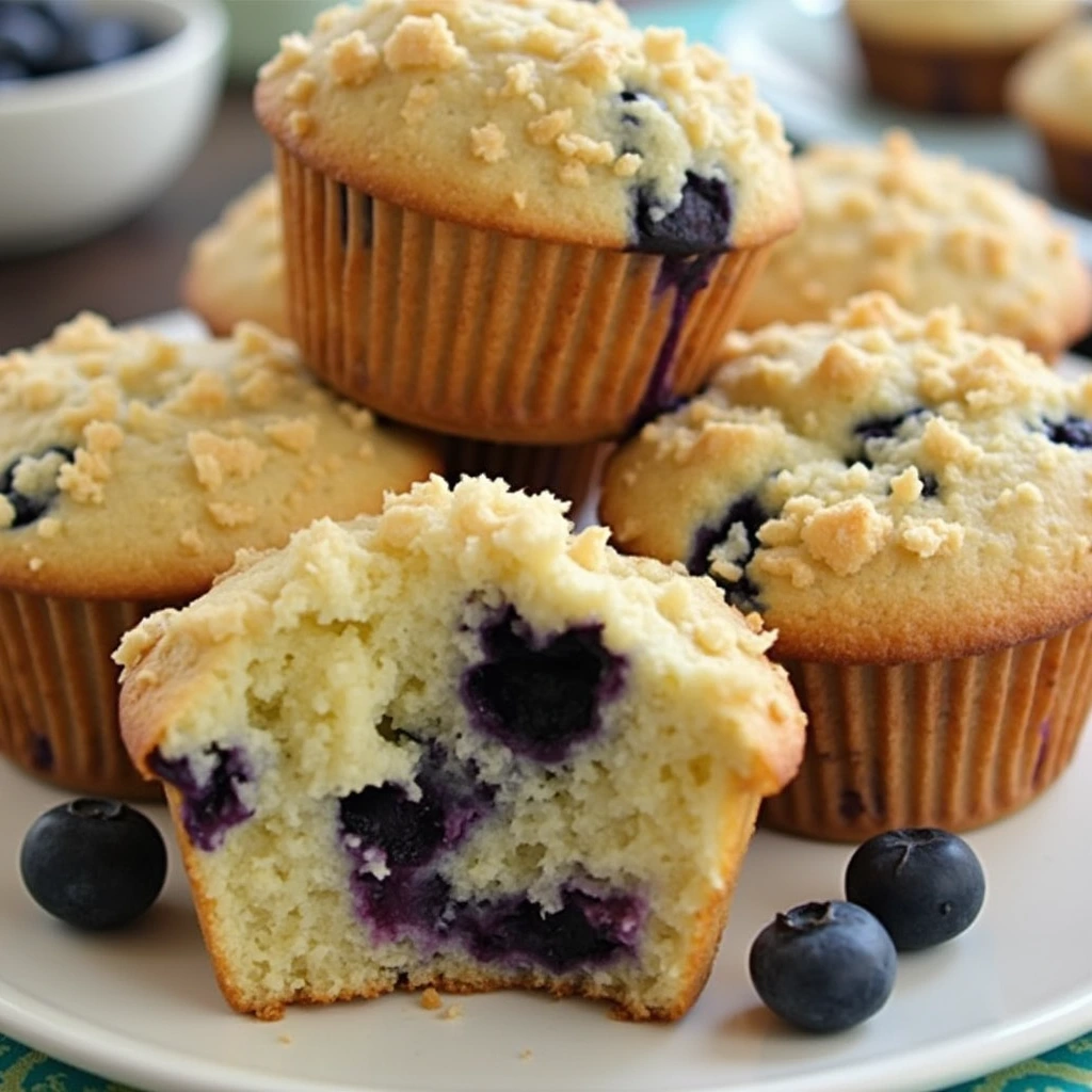 easy blueberry muffins
