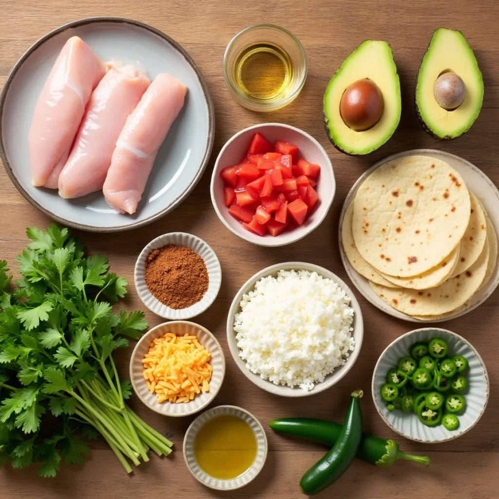 Ingredients for Simple Chicken Tacos