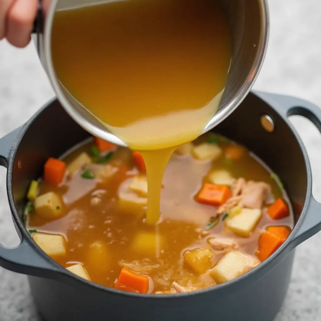 Add the Chicken Broth