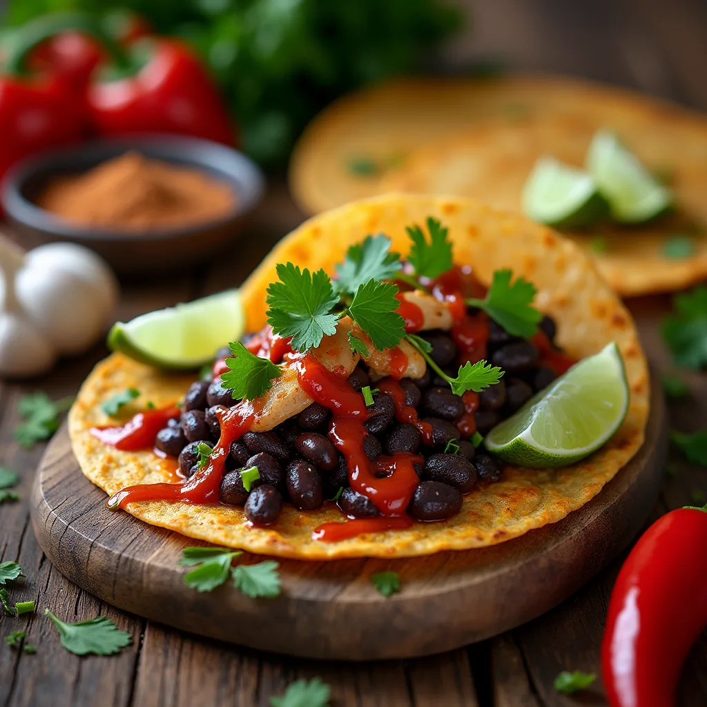 black bean tacos