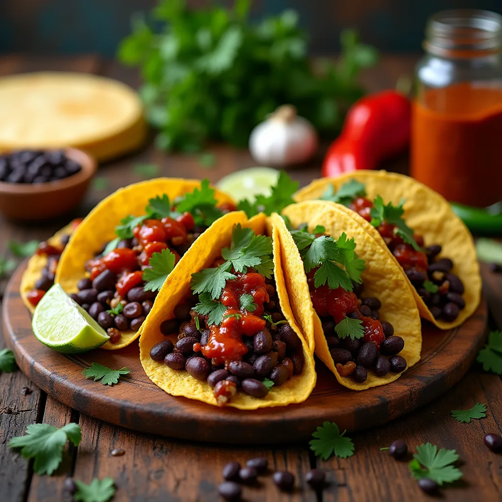 black bean tacos