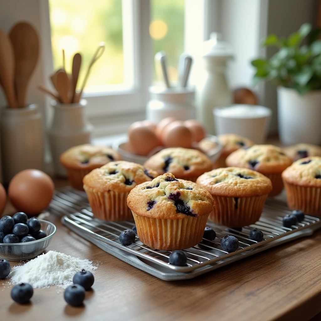 homemade blueberry muffins