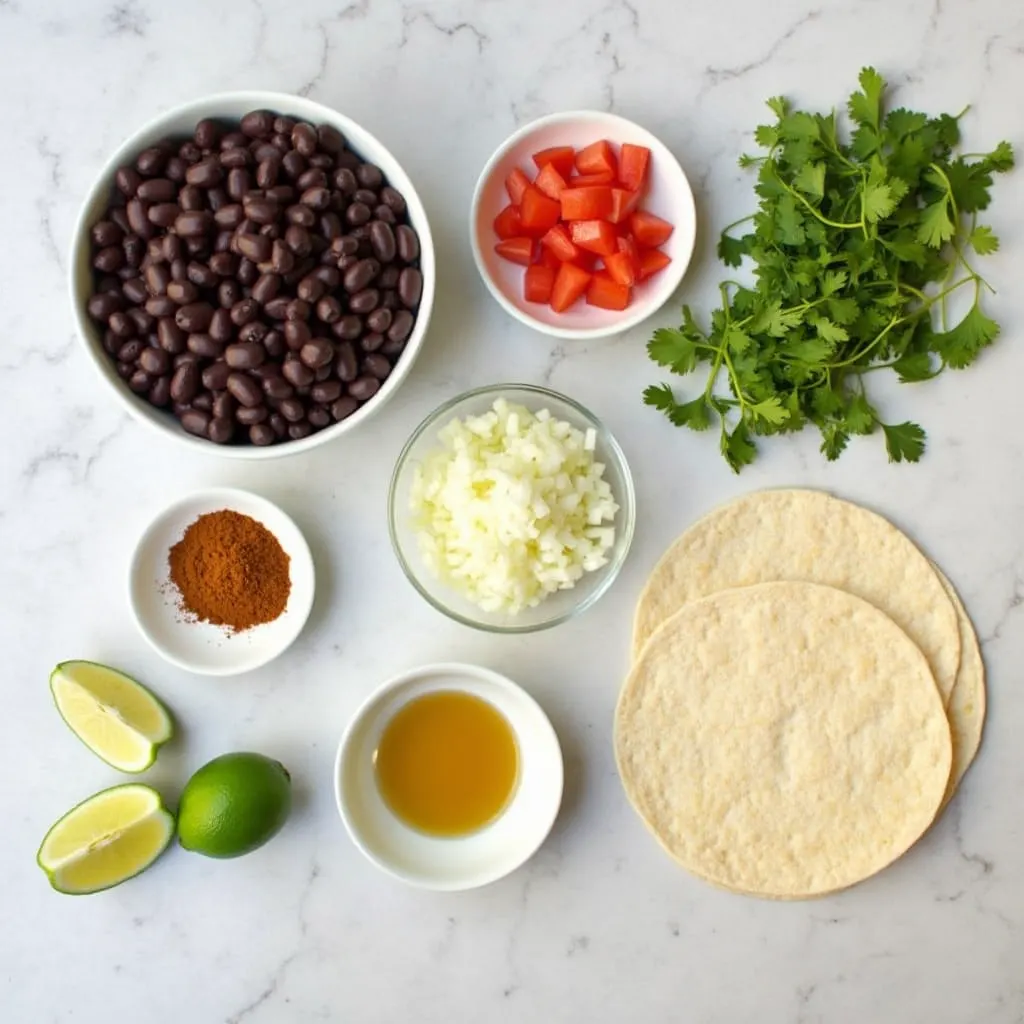 ingredients black bean tacos