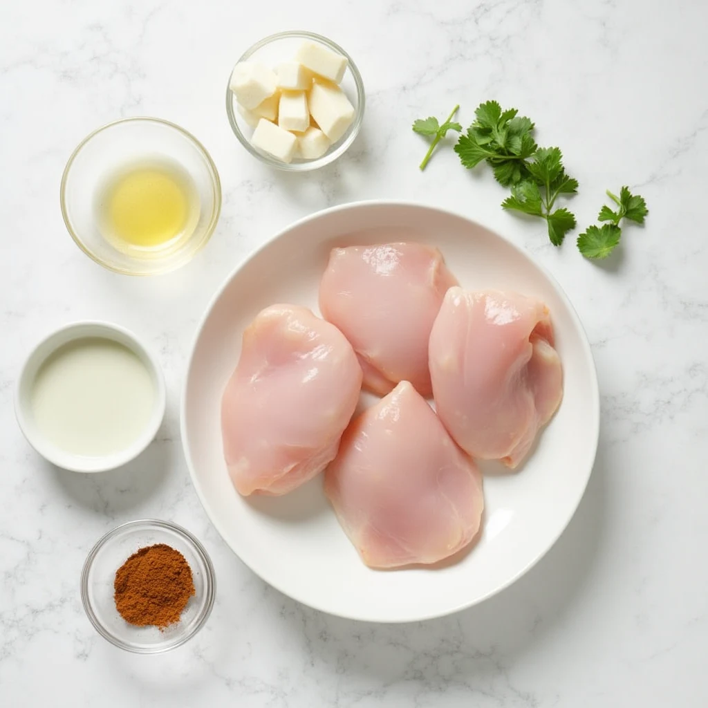 Ingredients for Garlic Butter Chicken