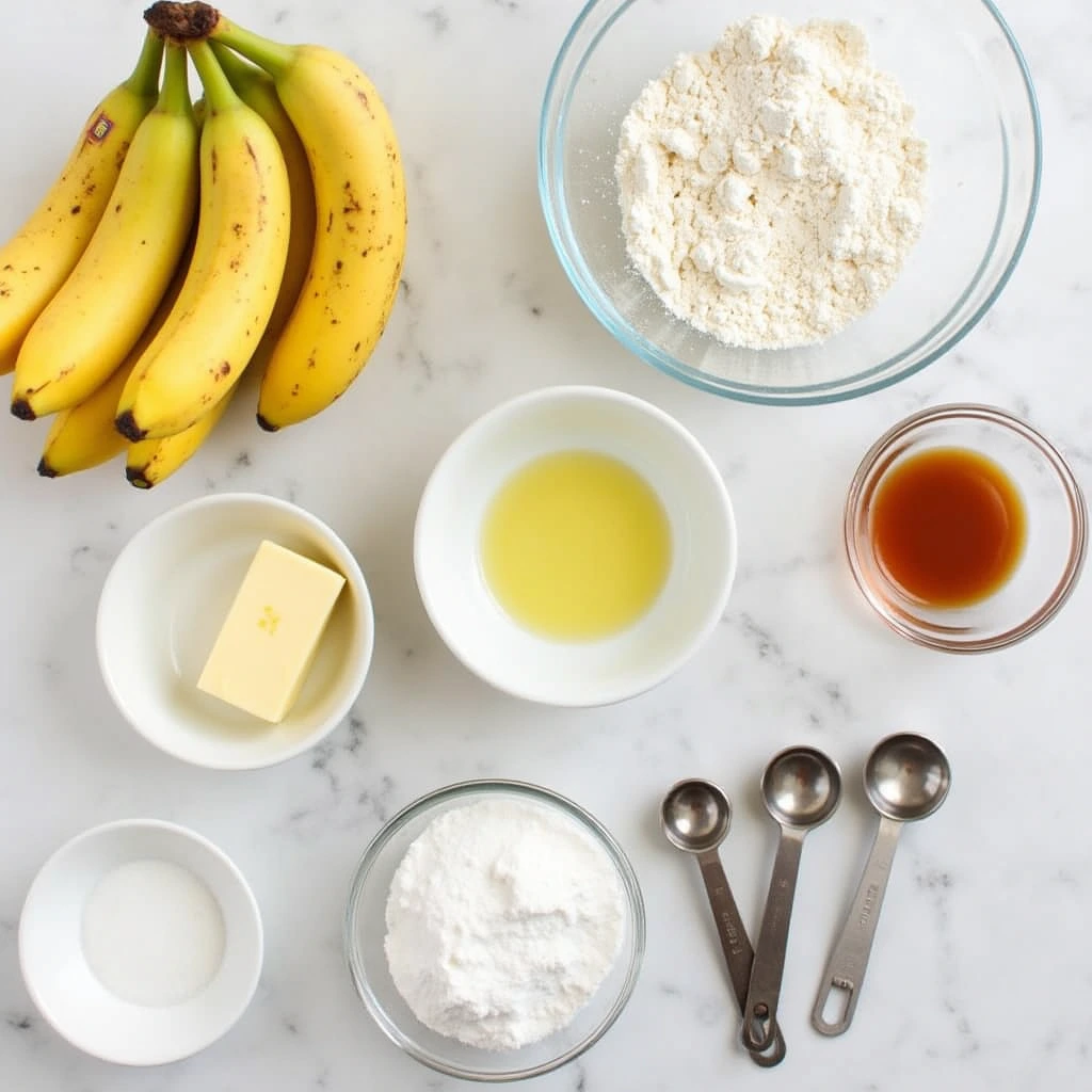 Ingredients for the Banana Muffins Recipe