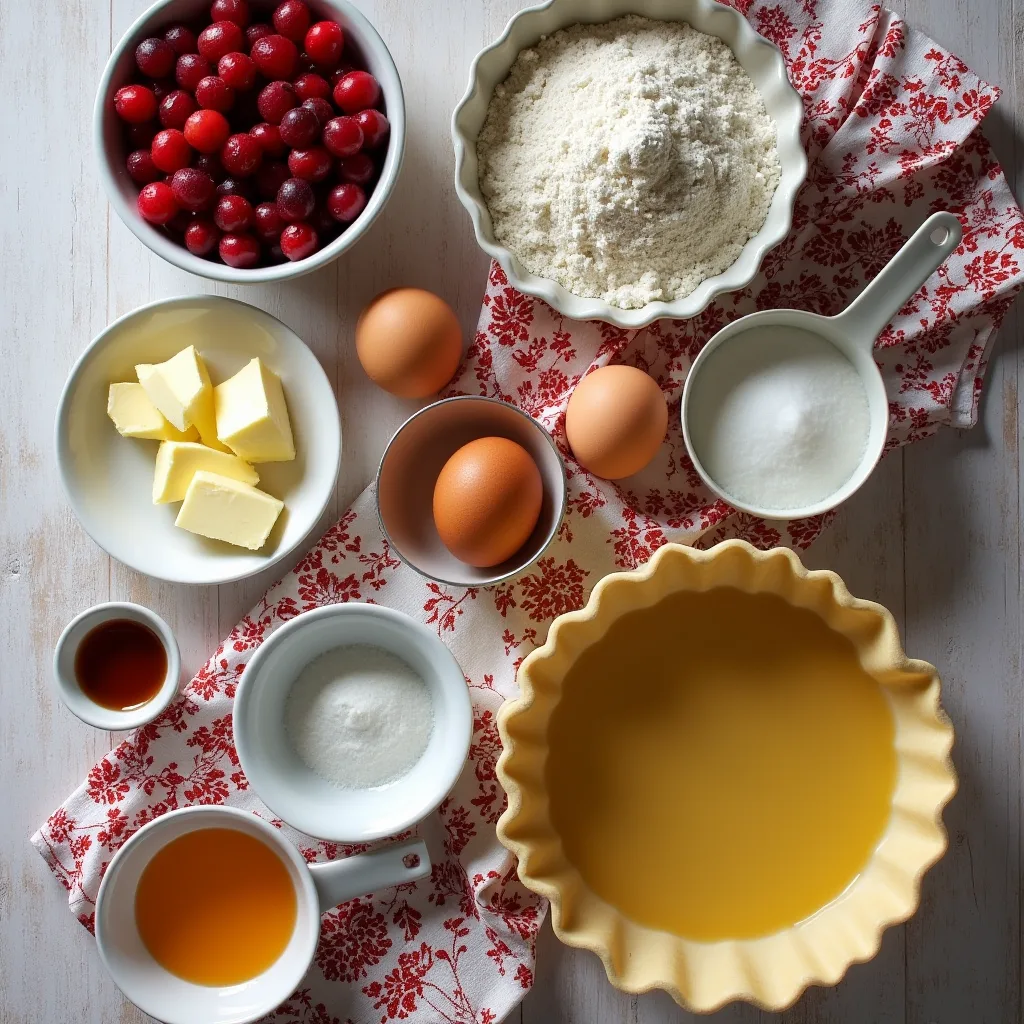 Ingredients for Cranberry Curd Tart
