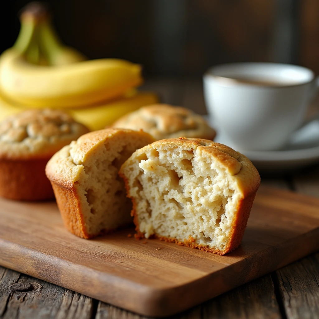 healthy banana muffins