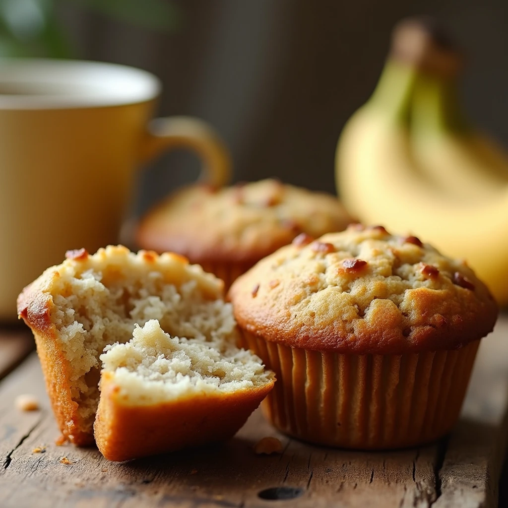 banana bread muffins recipe