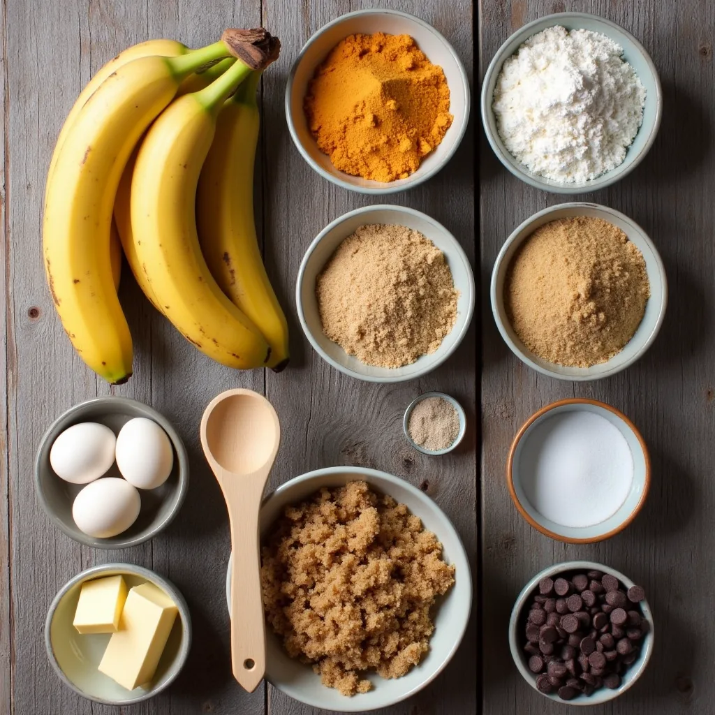 Best Ingredients for banana and chocolate chip bread