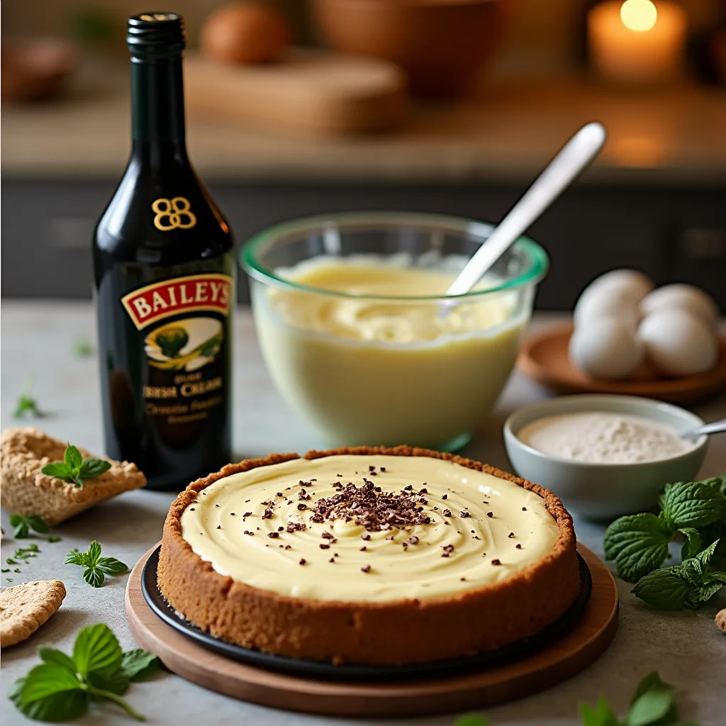 No-Bake Baileys Cheesecake