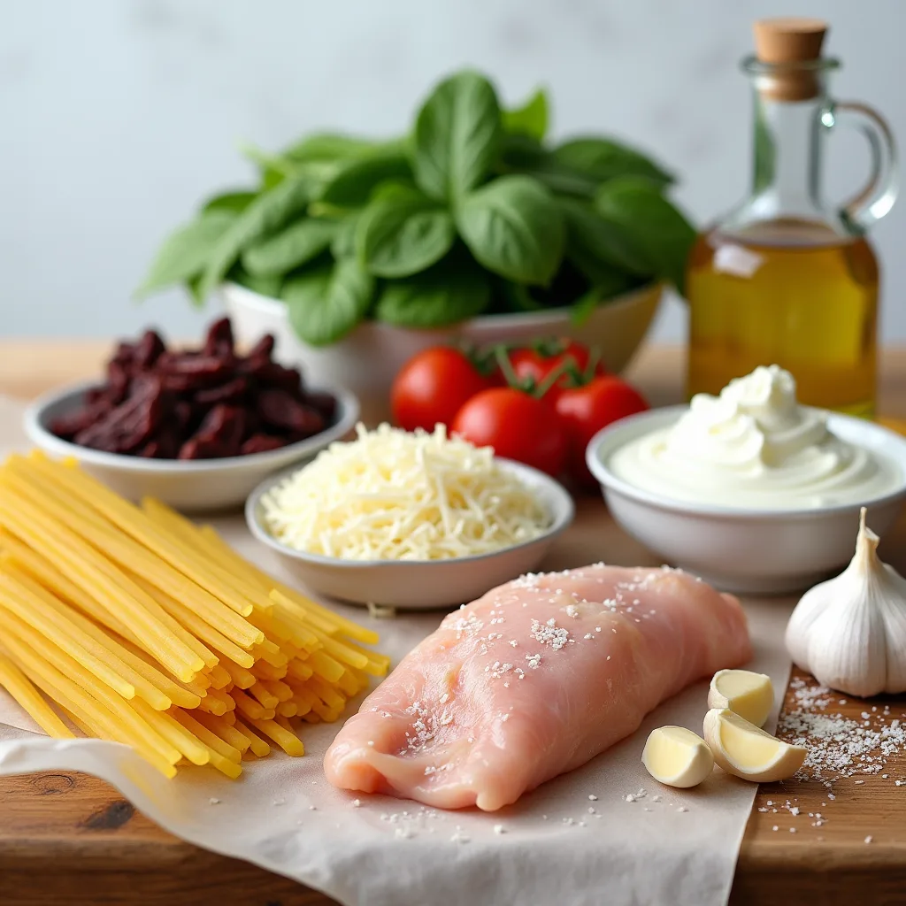 creamy chicken tuscan pasta