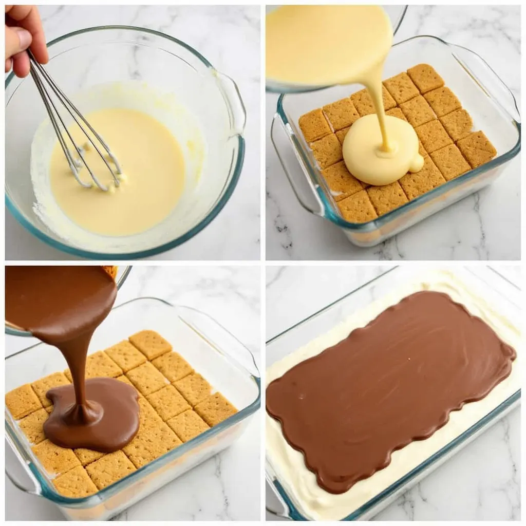 steps for making chocolat eclair