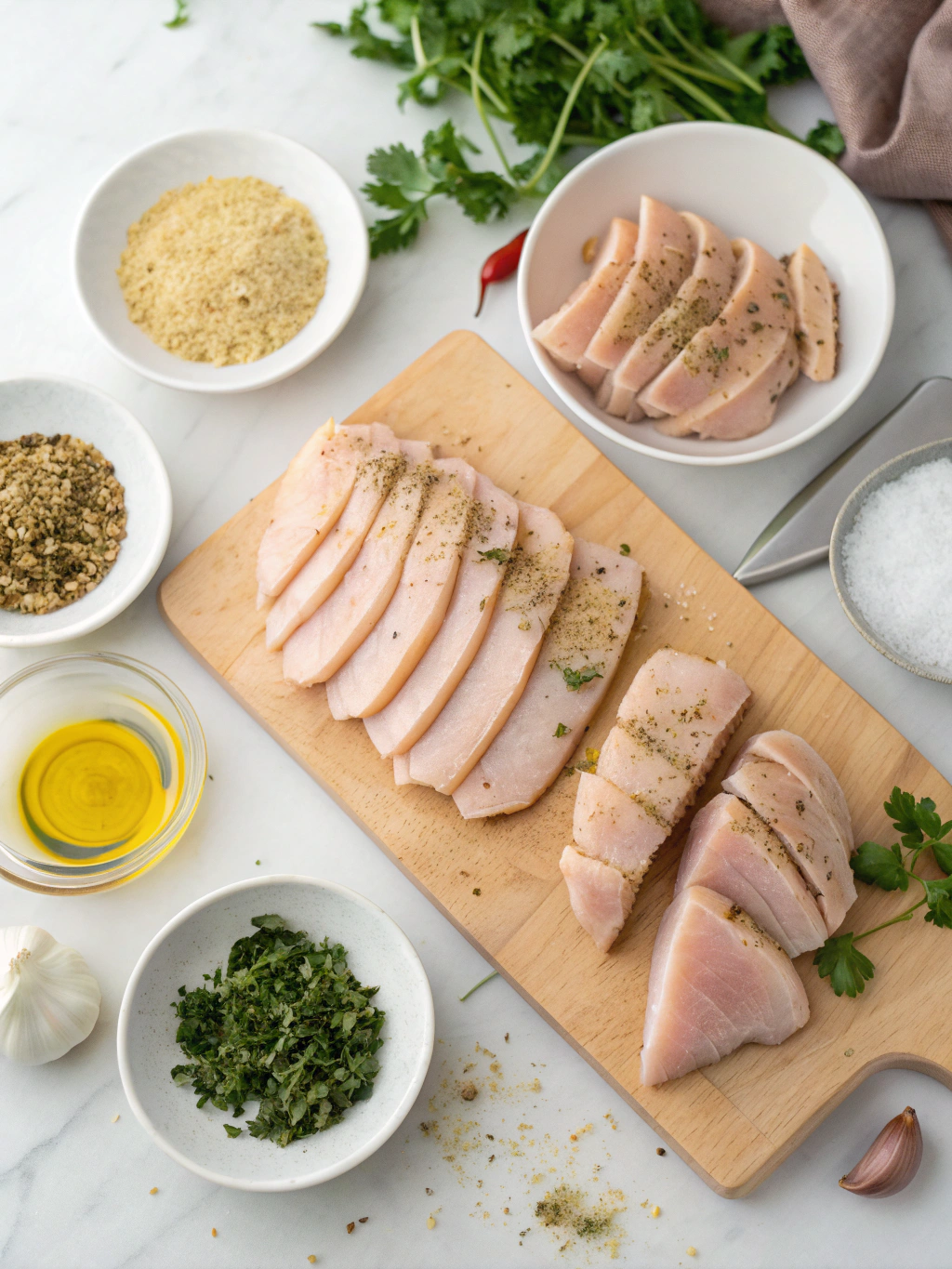 thin sliced chicken breast recipes preparing steps