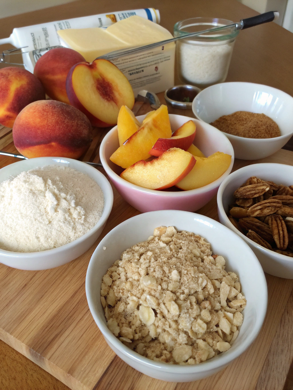 peach crumble recipe ingredients